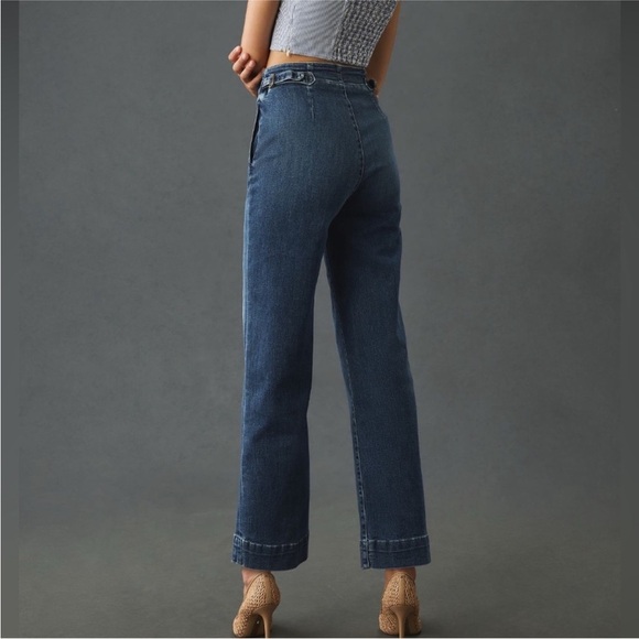 MOTHER The Cinch Greaser High-Rise Wide-Leg Ankle Jeans Size 29 - Picture 4 of 14